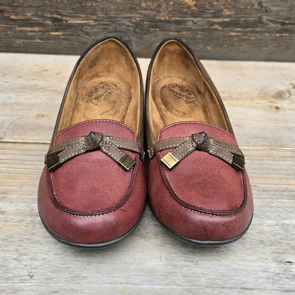 Natural Soul Gracee Classic Minimalist Vegan Leather Comfort Loafers 9M